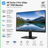 HP Series 3 Pro 322pe 22" FHD Monitor
